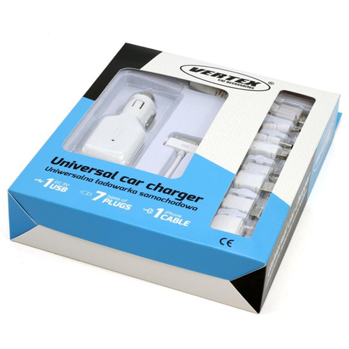 Incarcator auto USB 12/24V 700mA cu cablu 7 in 1 [3]