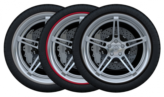 Inele protectie si design jante Rim Ringz - Rosu - 15'' [5]