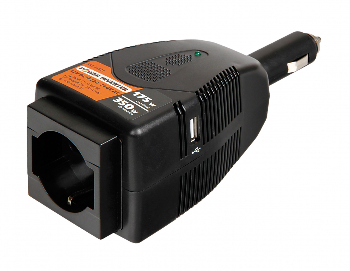 Invertor curent de la 12V la 220V 175W cu USB Lampa [8]