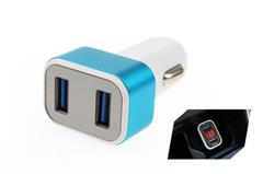 Incarcator auto 2xUSB + tester de tensiune a bateriei TEST-04