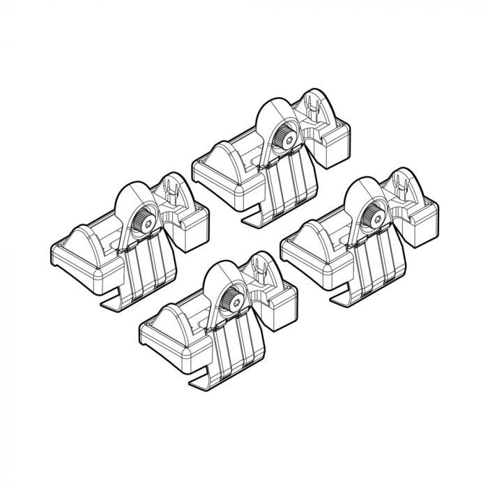 Kit de montaj pentru bare Alumia, Quadra, Silenzio - C041 - Skoda [4]
