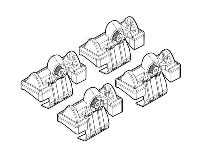 Kit de montaj pentru bare Alumia, Quadra, Silenzio - C041 - Skoda [6]