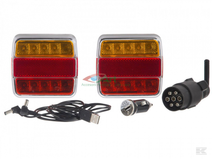 Kit lampi wireless LED 12V prindere magnetica LA60025 [10]