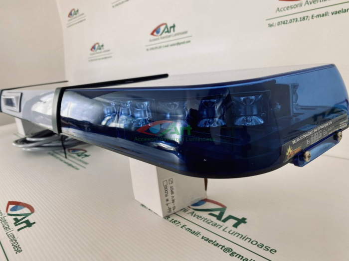 KIT Rampa avertizare LED OPTIMA 60 – 3LM – 8ML cu difuzor incorporat si sirena Politia locala,jandarmerie,ambulanta [7]