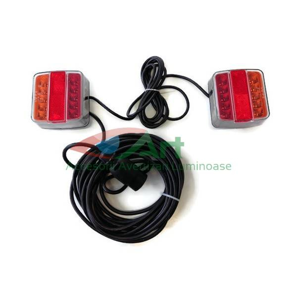 Kit stop lampi cu LED si magnet 12V/24V [2]
