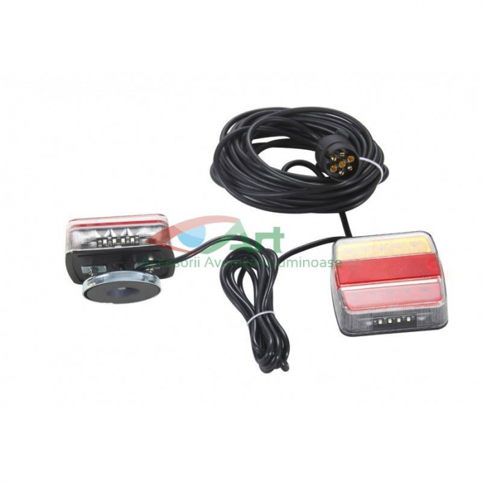 Kit stop lampi cu LED si magnet 12V/24V [4]