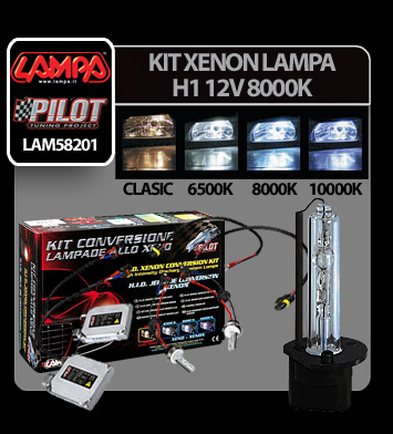 Kit Xenon H.I.D. Lampa H1 12V - 8000K [6]