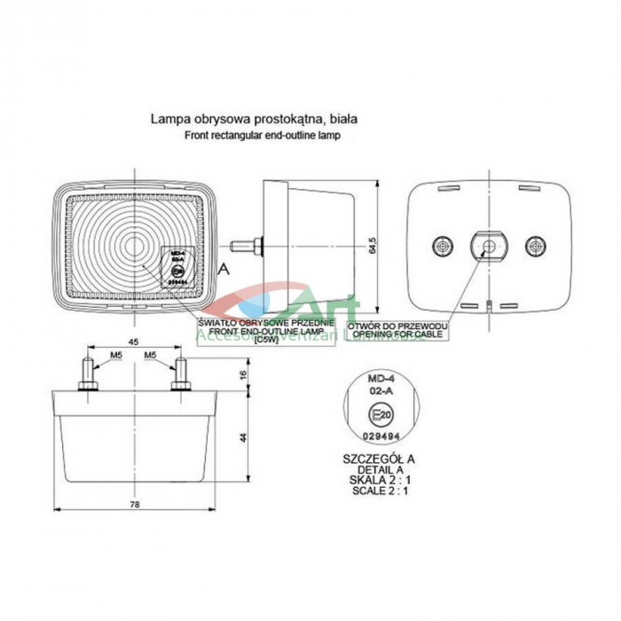 Lampa cabina dormic LO110 Horpol [2]