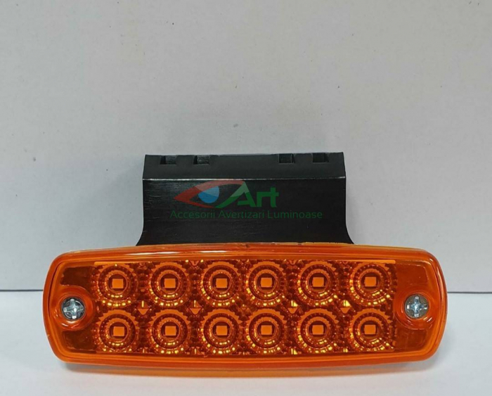 Lampa cu suport 12 LED-uri 12V-24V Galben FR0177/Z [5]