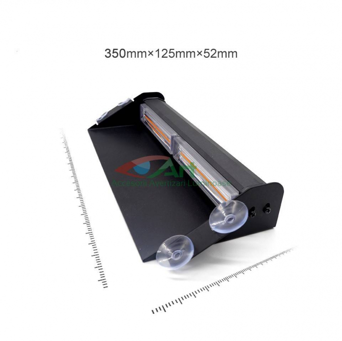 Lampa de avertizare pentru parbriz rosu-albastru 36w [18]