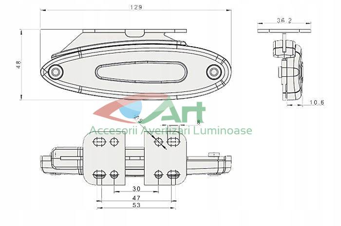 Lampa de contur a gabaritului FT-076 Z+K Fristom [6]