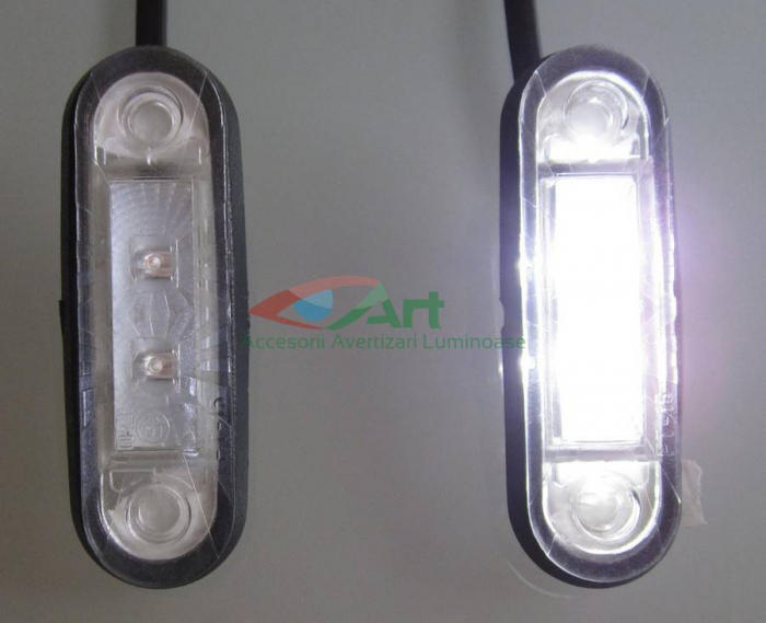 Lampa de contur a gabaritului pentru vehicule FT-015 Alb Bull-Bar [1]