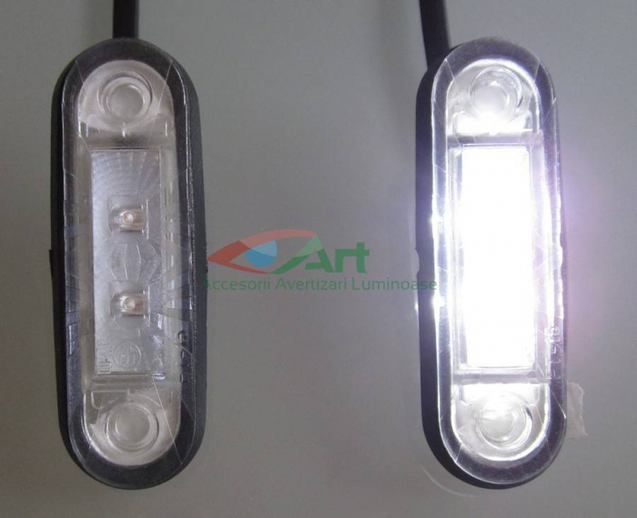 Lampa de contur a gabaritului pentru vehicule FT-015 Alb Bull-Bar [18]