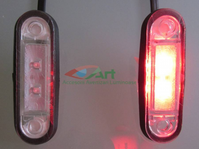 Lampa de contur a gabaritului pentru vehicule FT-015 Rosie bull-bar [20]