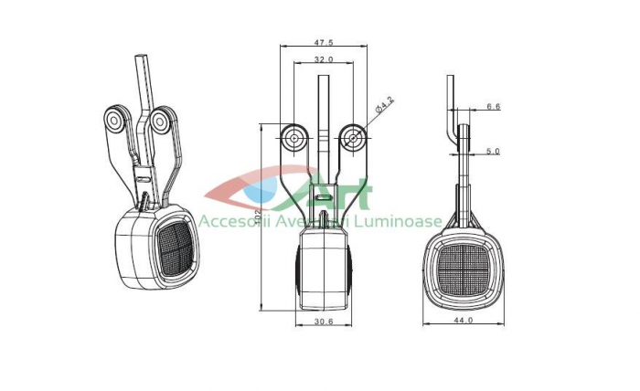 Lampa de gabarit cu 2 functii FT-141 [5]