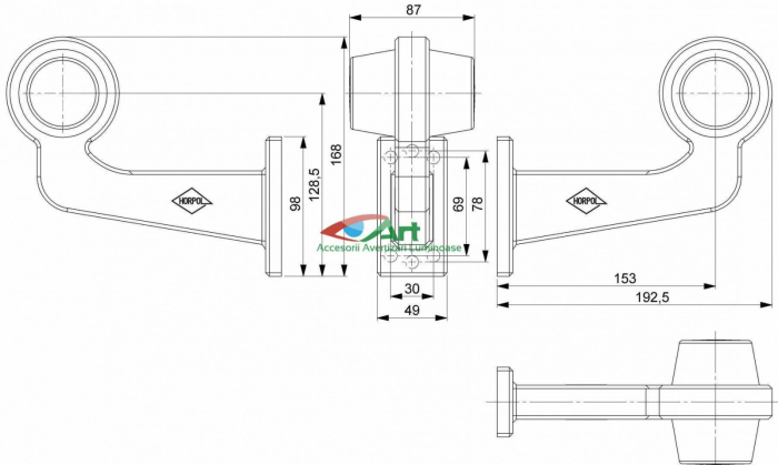 Lampa de gabarit cu brat si neon LD2625 stanga [8]