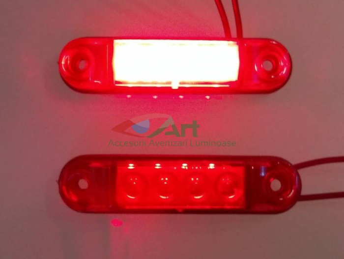 Lampa de gabarit SLIM pentru vehicule ROSU LD2329 [4]