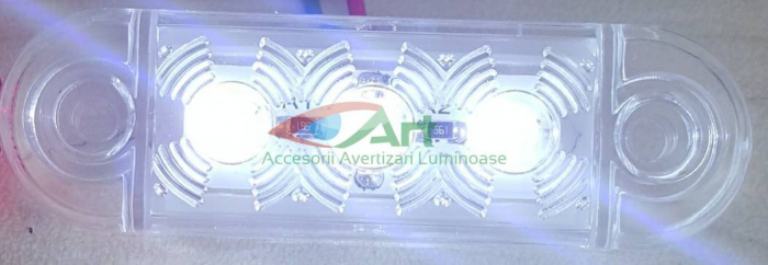 Lampa de pozitie alba 3 LED 12v-24v FR0171 [8]