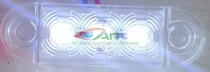 Lampa de pozitie alba 3 LED 12v-24v FR0171 [2]