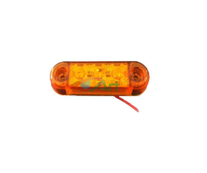 Lampa de pozitie galbena 3 LED 12v-24v FR0171 [3]
