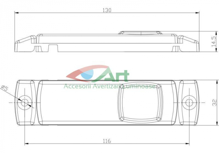 Lampa gabarit 4 LED FT-018-B LED [12]