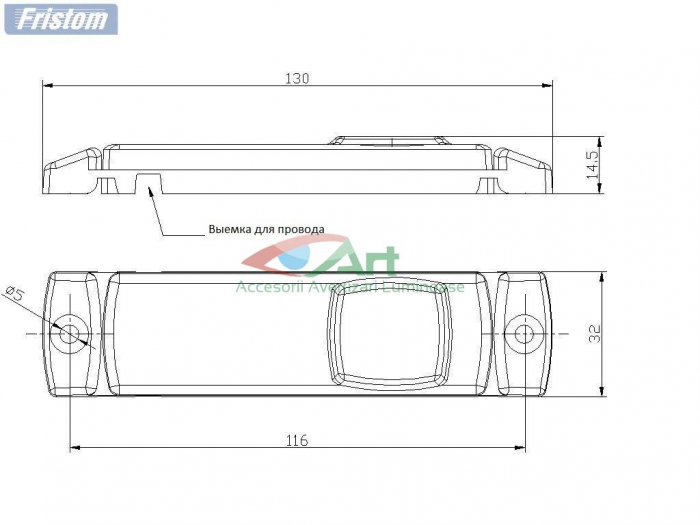 Lampa gabarit 4 LED rosie FT-018-C LED [8]