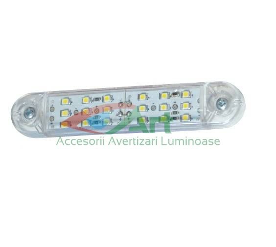 Lampa gabarit cu 18 LED 12V-24V Alba [5]
