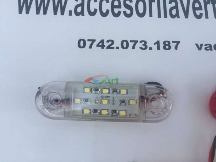 Lampa gabarit cu 9 LED 12V-24V Alb TIP was [4]