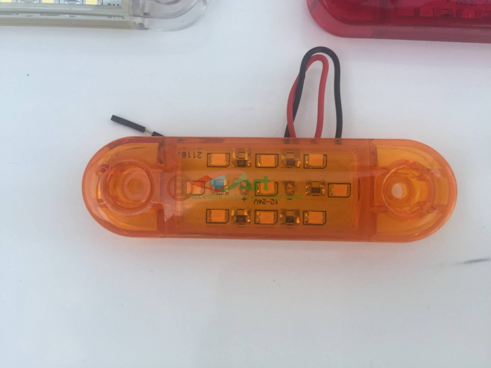 Lampa gabarit cu 9 LED 12V-24V Galben TIP was [3]