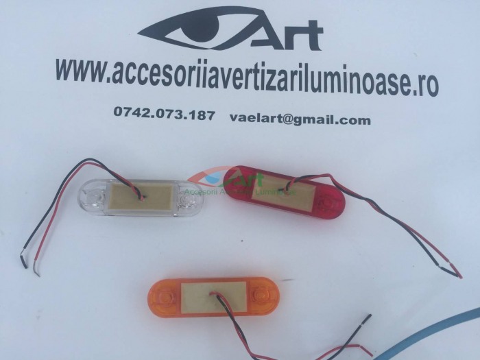 Lampa gabarit cu 9 LED 12V-24V Galben TIP was [2]