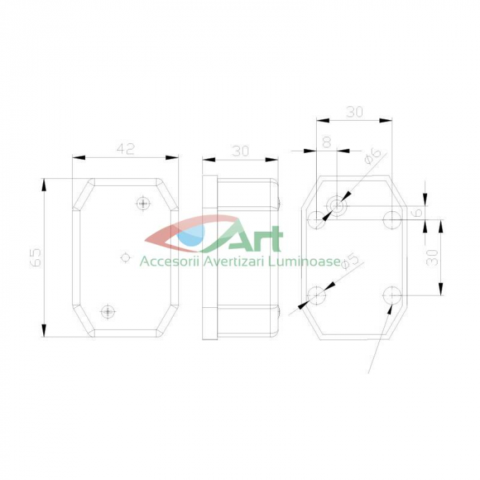 Lampa gabarit cu bec alb FT-001-B [9]