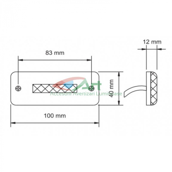 Lampa gabarit cu brat lung 12V-24V 4 led [10]