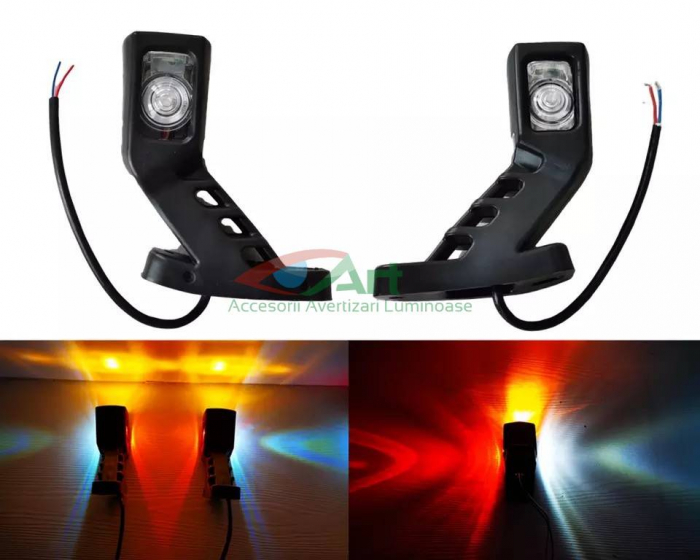 Lampa gabarit cu brat mediu 12V-24V 4 led FR0131 [5]