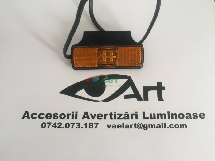 Lampa gabarit cu brat mic LED galben-rosu 12v/24v YP-141z/c [13]