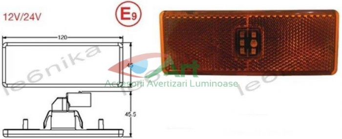 Lampa gabarit cu led Mercedes Actros MP2 [7]