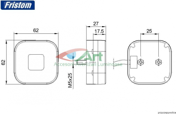 Lampa gabarit FT-027B Alb [6]