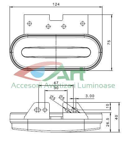 Lampa gabarit FT-070 C Rosie [3]