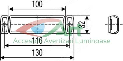 Lampa gabarit galbena 1 Led Hella [4]