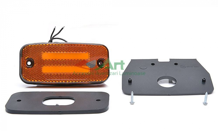 Lampa gabarit galbena neon W158-1138 cu suport [14]