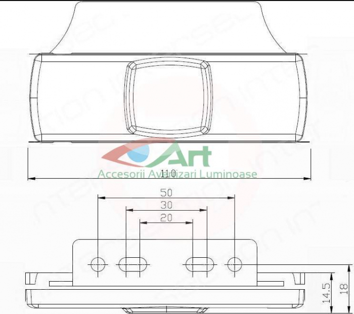 Lampa gabarit laterala FT-017.Z [6]