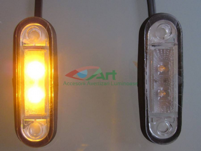 Lampa gabarit ovala cu LED -FT-015 Fristom Galbena bull-bar [10]
