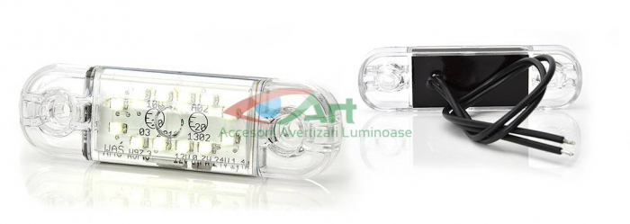 Lampa gabarit ovala Slim cu 12 LED -Alb W97.3 716 [14]