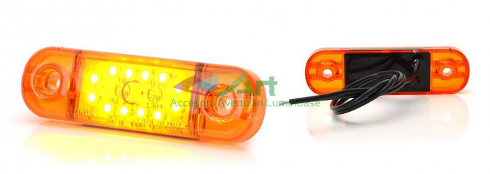 Lampa gabarit ovala Slim cu 12 LED -Galben W97.3 714 [14]