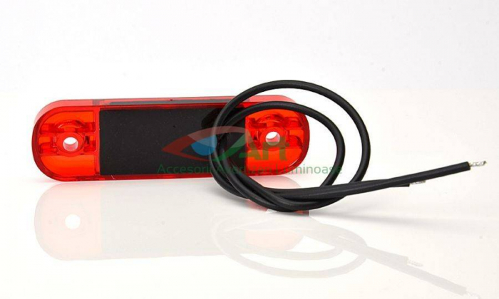 Lampa gabarit ovala Slim cu 5 LED -rosie W97.2-712 [16]