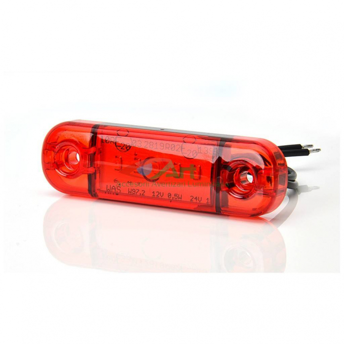 Lampa gabarit ovala Slim cu 5 LED -rosie W97.2-712 [4]