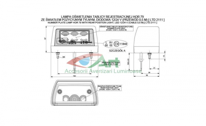 Lampa iluminare numar LTD2111 [4]