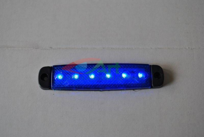 Lampa laterala 6 LED-uri Albastra 12v-24v [8]