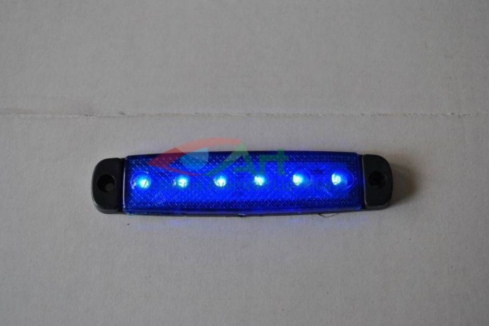 Lampa laterala 6 LED-uri Albastra 12v-24v [6]