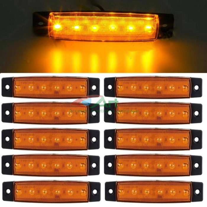 Lampa laterala 6 LED-uri Galbena 24v [7]