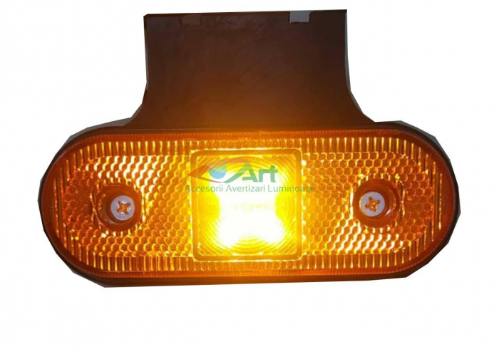 Lampa laterala cu suport 4 LED- 12/24V Galben FR0193 [3]